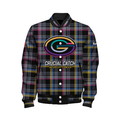 Green Bay Packers National Football League 2026 Crucial Catch Unisex Varsity Jacket