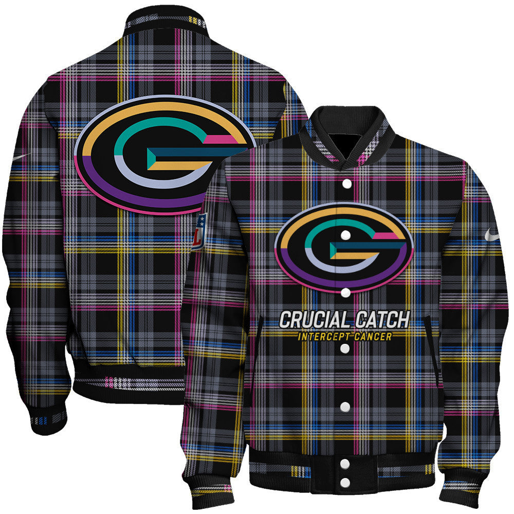 Green Bay Packers National Football League 2026 Crucial Catch Unisex Varsity Jacket