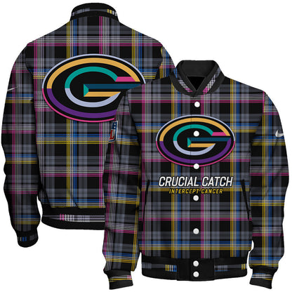 Green Bay Packers National Football League 2026 Crucial Catch Unisex Varsity Jacket