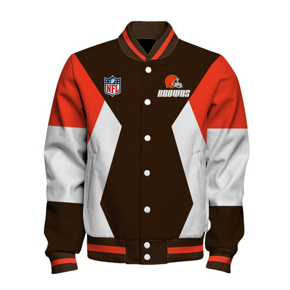 Cleveland Browns National Football League 2026 Unique Design Unisex Varsity Jacket