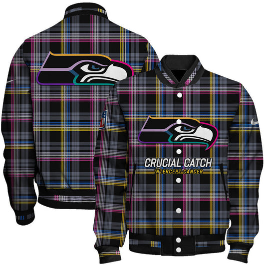 Seattle Seahawks National Football League 2026 Crucial Catch Unisex Varsity Jacket