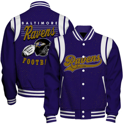 Baltimore Ravens National Football League 2026 Make Your Mark Unisex Varsity Jacket
