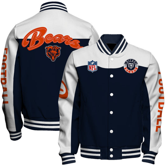 Chicago Bears National Football League 2026 Face Any Weather Unisex Varsity Jacket