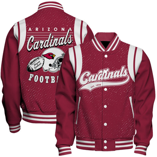 Arizona Cardinals National Football League 2026 Make Your Mark Unisex Varsity Jacket