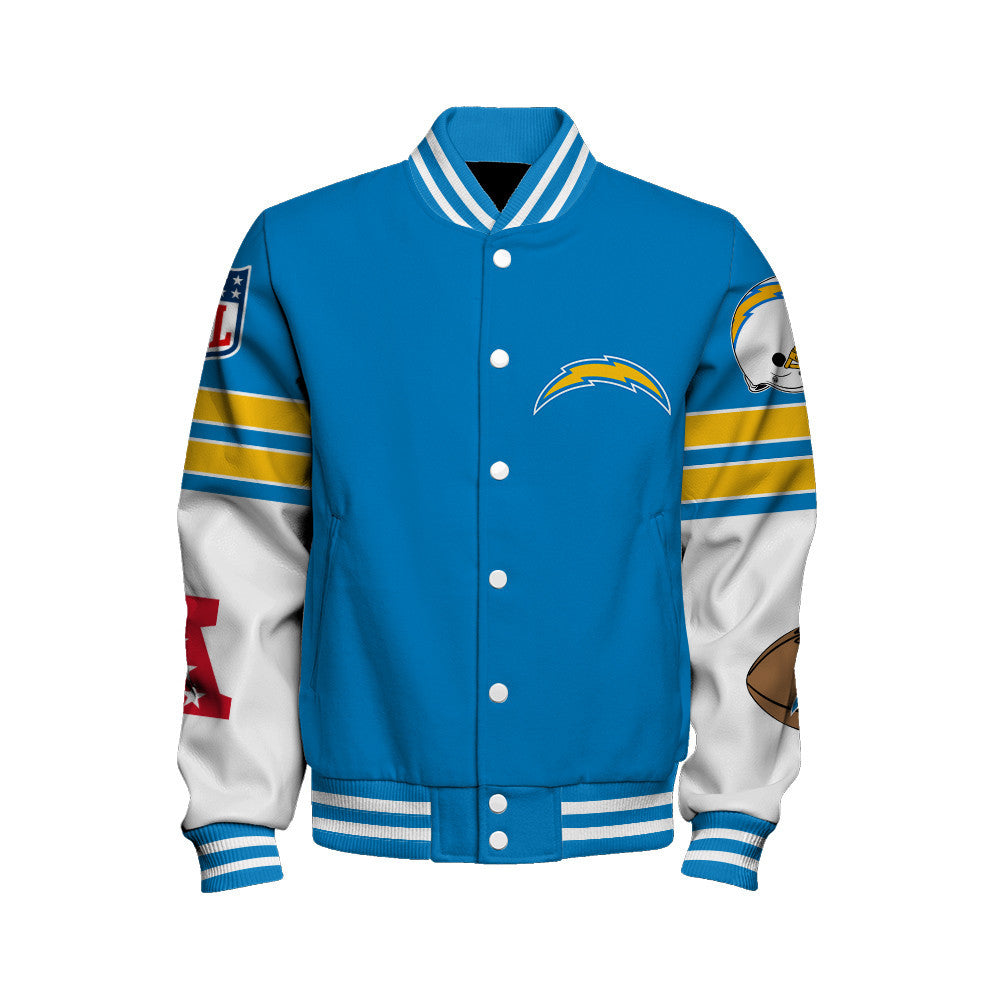 Los Angeles Chargers National Football League 2026 Feel The Power Unisex Varsity Jacket