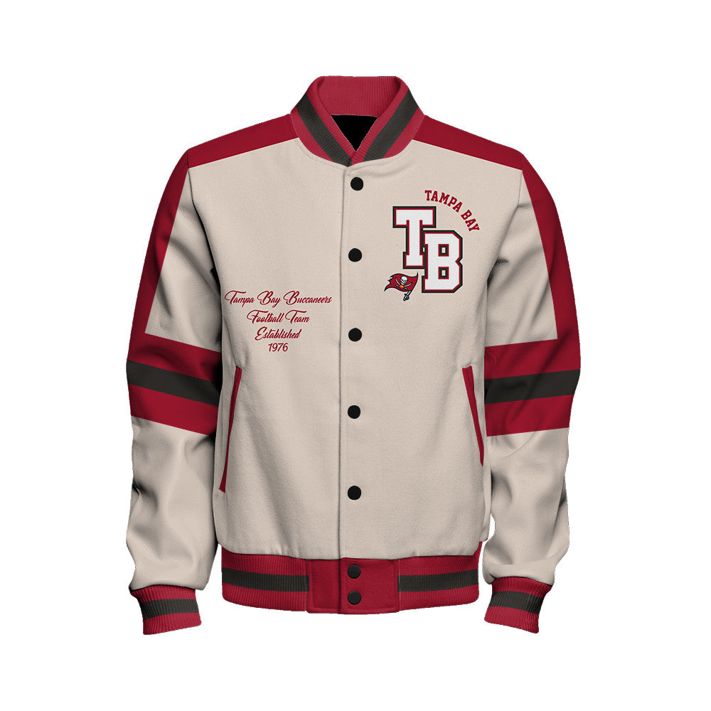 Tampa Bay Buccaneers | Football Team 2026 Feel The Power Unisex Varsity Jacket