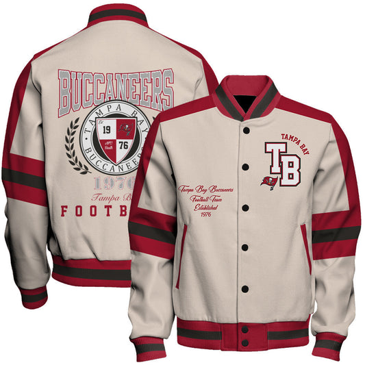 Tampa Bay Buccaneers | Football Team 2026 Feel The Power Unisex Varsity Jacket