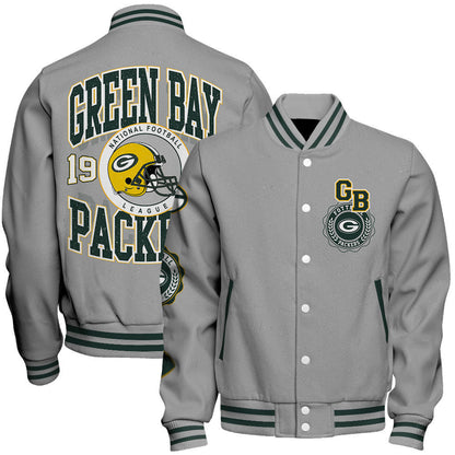 Green Bay Packers 2026 Feel The Power Unisex Varsity Jacket