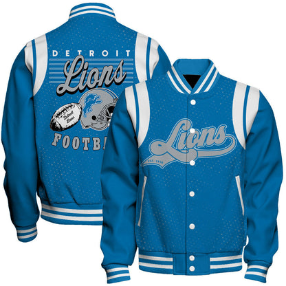 Detroit Lions National Football League 2026 Make Your Mark Unisex Varsity Jacket