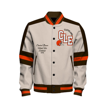 Cleveland Browns | Football Team 2026 Feel The Power Unisex Varsity Jacket