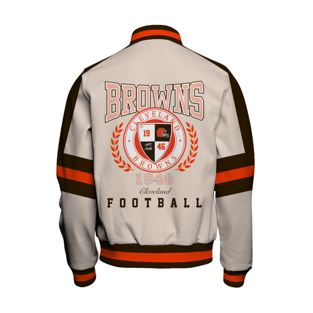 Cleveland Browns | Football Team 2026 Feel The Power Unisex Varsity Jacket