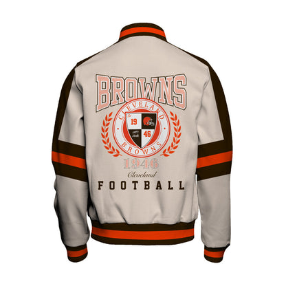 Cleveland Browns | Football Team 2026 Feel The Power Unisex Varsity Jacket