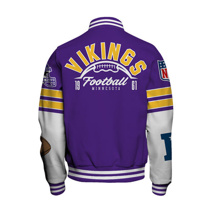 Minnesota Vikings National Football League 2026 Feel The Power Unisex Varsity Jacket