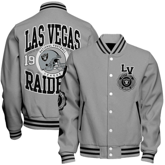 Las Vegas Raiders 2026 Feel The Power Unisex Varsity Jacket