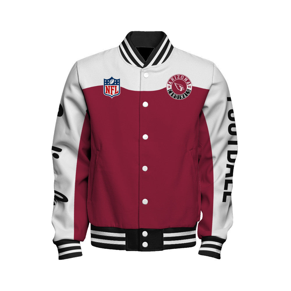 Arizona Cardinals National Football League 2026 Face Any Weather Unisex Varsity Jacket