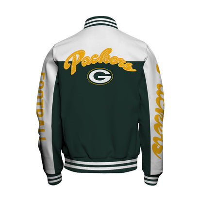 Green Bay Packers National Football League 2026 Face Any Weather Unisex Varsity Jacket