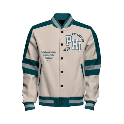 Philadelphia Eagles | Football Team 2026 Feel The Power Unisex Varsity Jacket