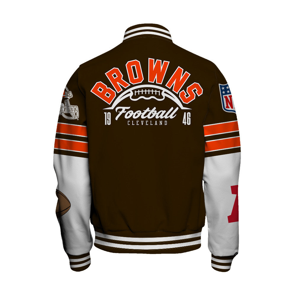 Cleveland Browns National Football League 2026 Feel The Power Unisex Varsity Jacket
