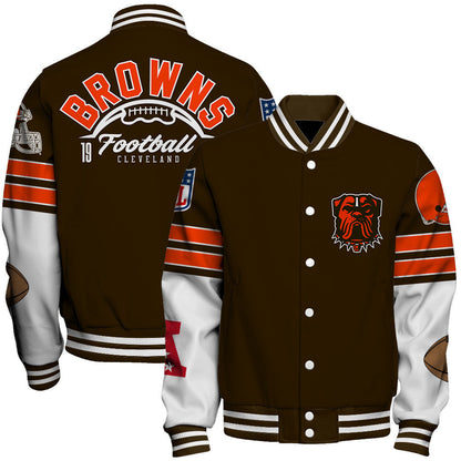 Cleveland Browns National Football League 2026 Feel The Power Unisex Varsity Jacket