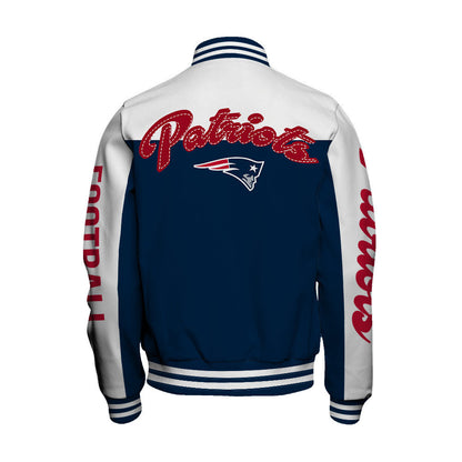 New England Patriots National Football League 2026 Face Any Weather Unisex Varsity Jacket