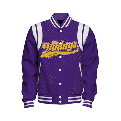 Minnesota Vikings National Football League 2026 Make Your Mark Unisex Varsity Jacket