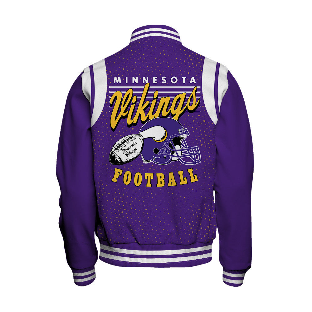 Minnesota Vikings National Football League 2026 Make Your Mark Unisex Varsity Jacket