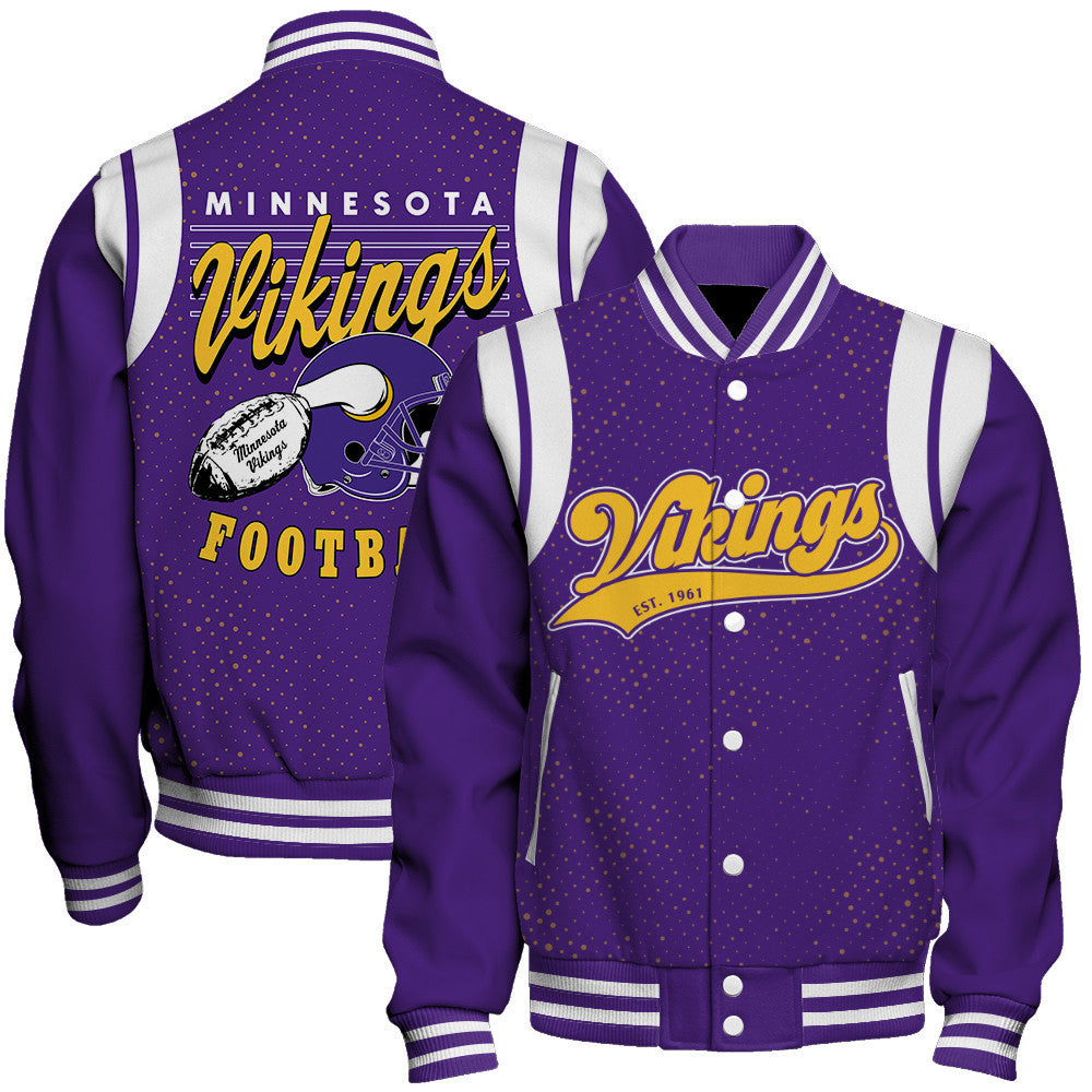 Minnesota Vikings National Football League 2026 Make Your Mark Unisex Varsity Jacket