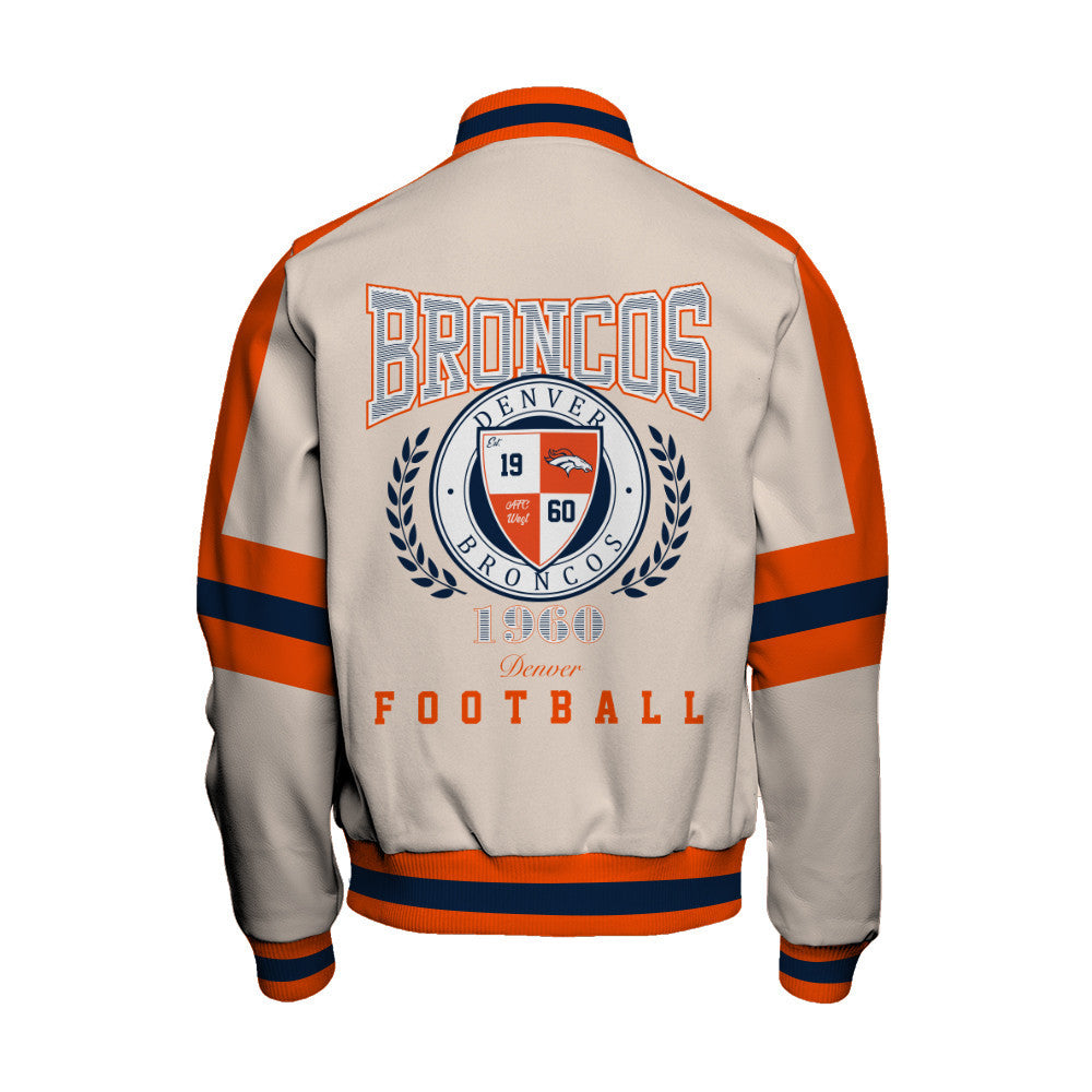 Denver Broncos | Football Team 2026 Feel The Power Unisex Varsity Jacket