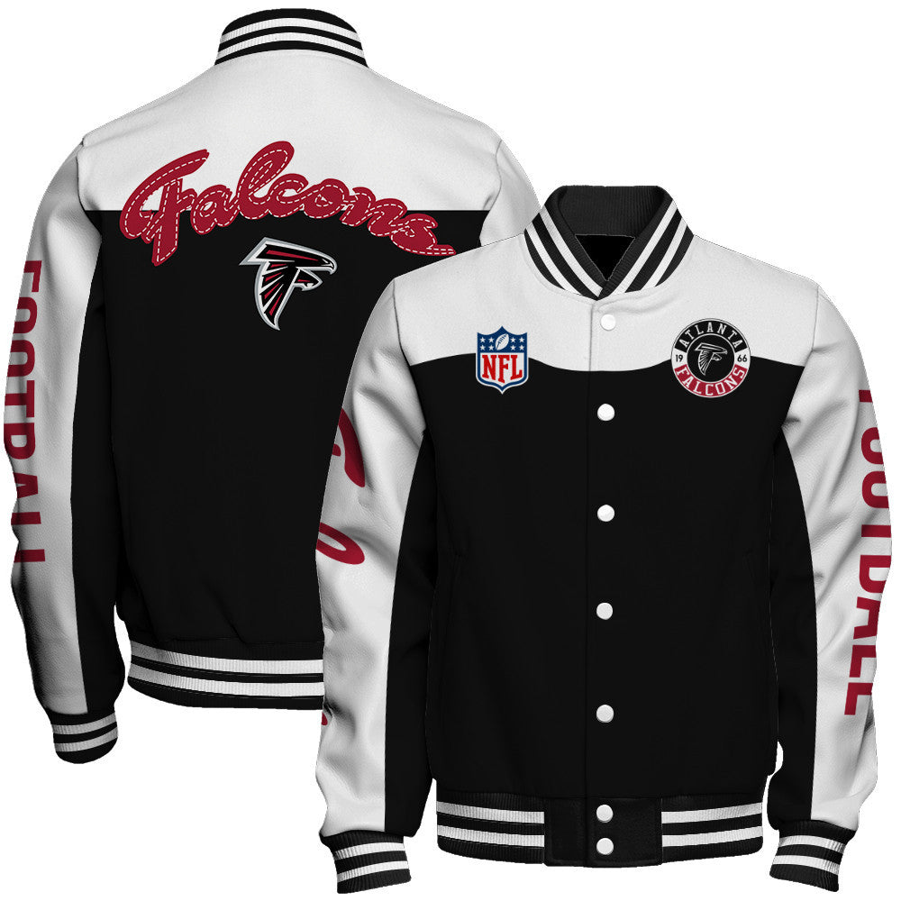 Atlanta Falcons National Football League 2026 Face Any Weather Unisex Varsity Jacket