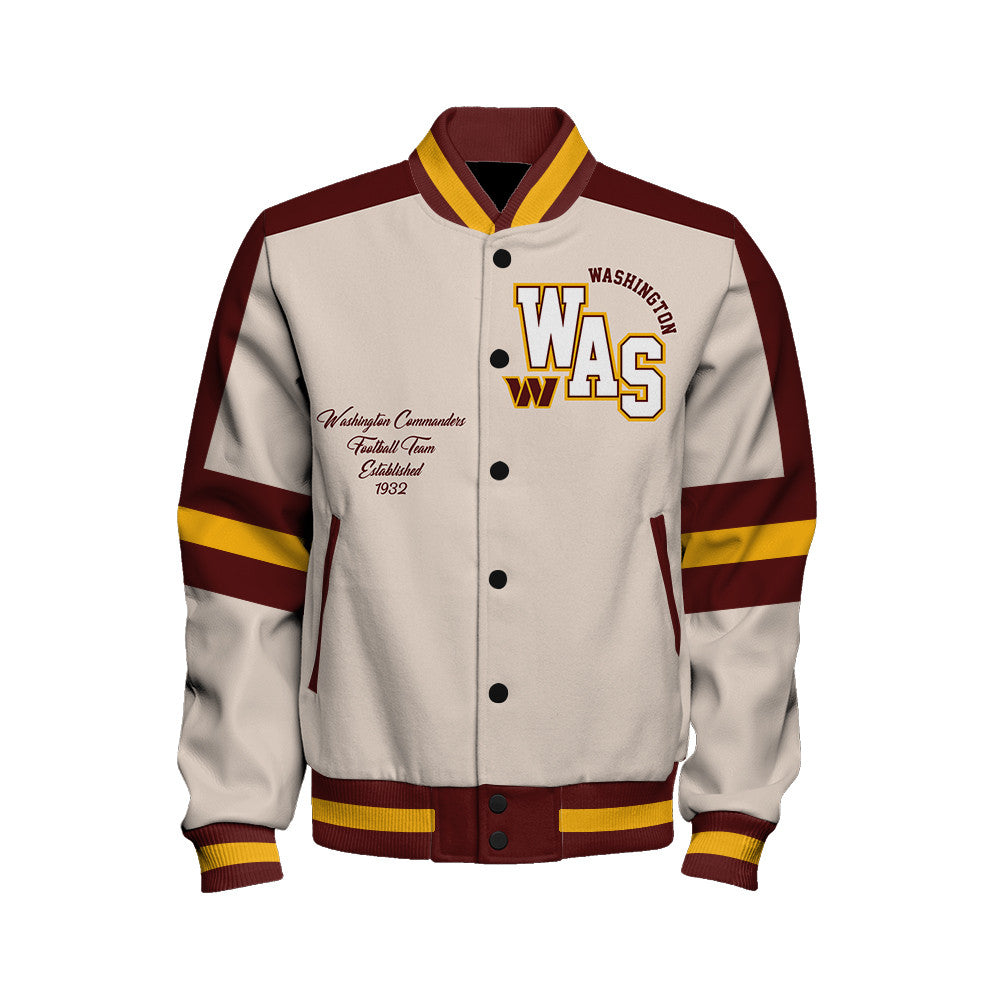 Washington Commanders | Football Team 2026 Feel The Power Unisex Varsity Jacket