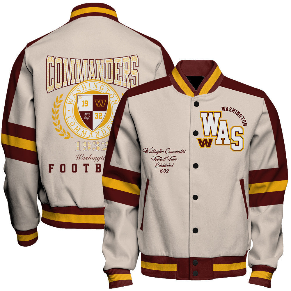 Washington Commanders | Football Team 2026 Feel The Power Unisex Varsity Jacket