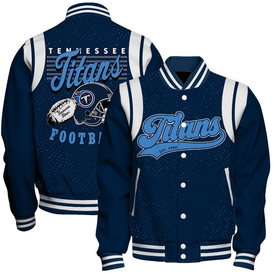 Tennessee Titans National Football League 2026 Make Your Mark Unisex Varsity Jacket