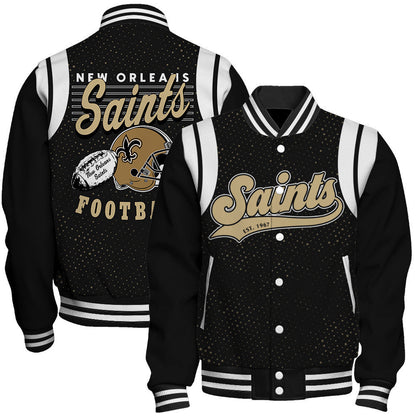 New Orleans Saints National Football League 2026 Make Your Mark Unisex Varsity Jacket