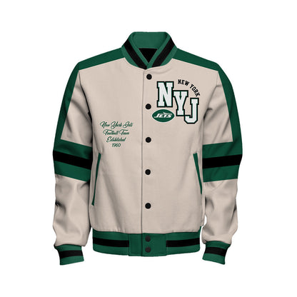 New York Jets | Football Team 2026 Feel The Power Unisex Varsity Jacket
