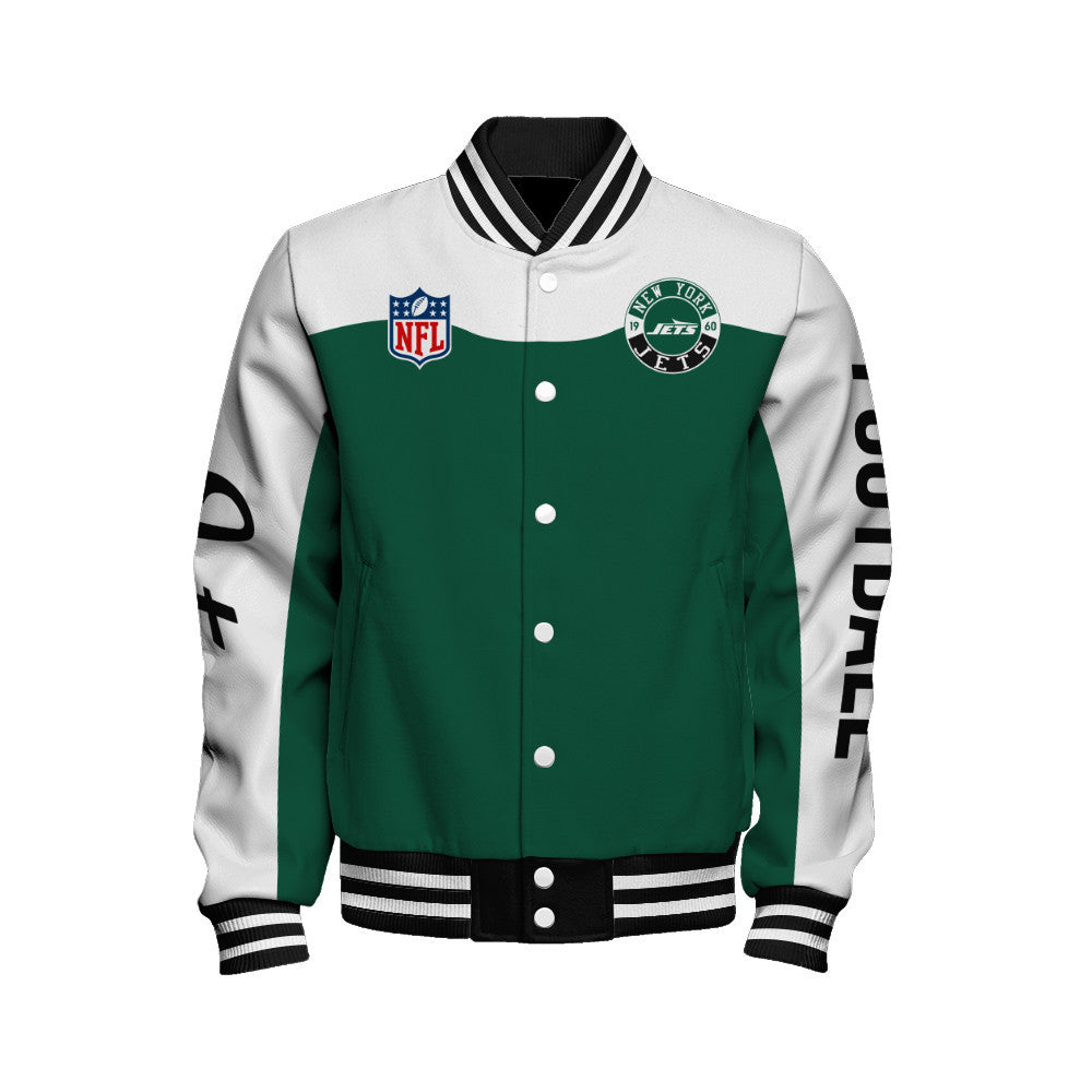 New York Jets National Football League 2026 Face Any Weather Unisex Varsity Jacket