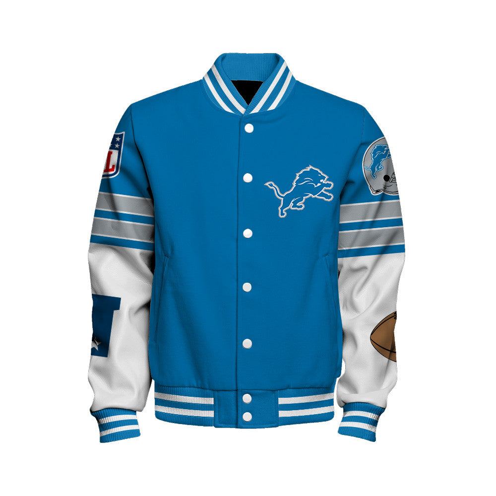 Detroit Lions National Football League 2026 Feel The Power Unisex Varsity Jacket