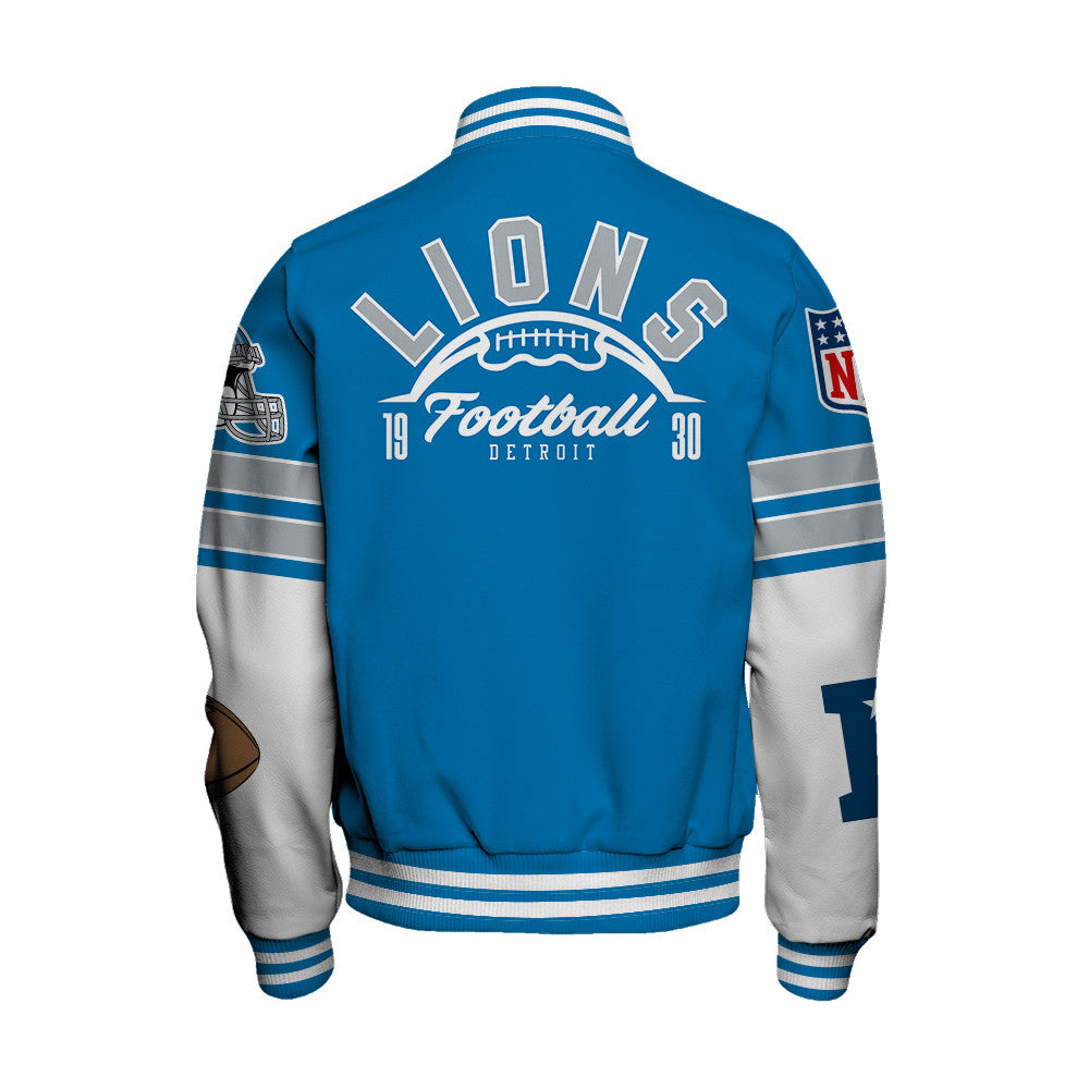 Detroit Lions National Football League 2026 Feel The Power Unisex Varsity Jacket