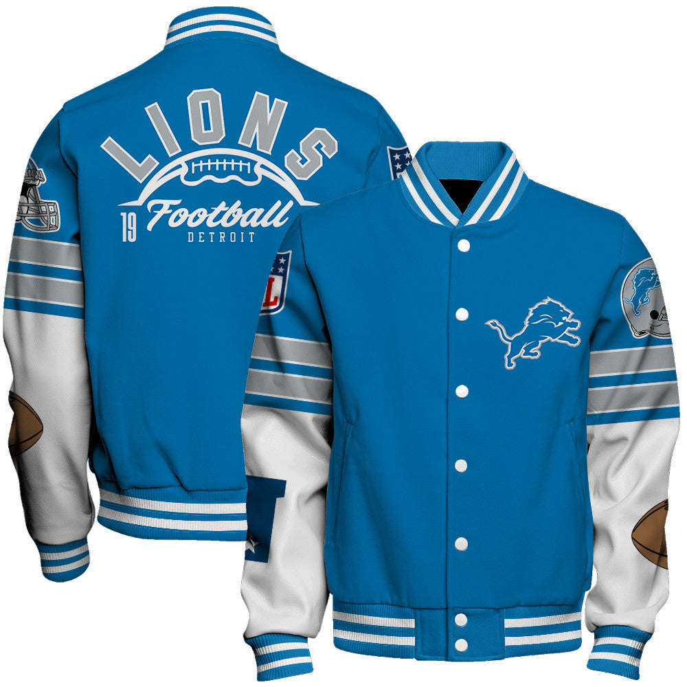Detroit Lions National Football League 2026 Feel The Power Unisex Varsity Jacket