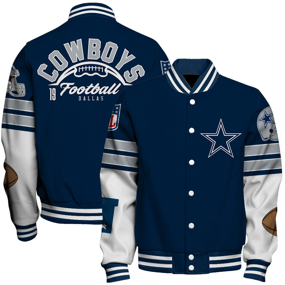 Dallas Cowboys National Football League 2026 Feel The Power Unisex Varsity Jacket