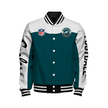 Philadelphia Eagles National Football League 2026 Face Any Weather Unisex Varsity Jacket