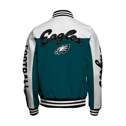 Philadelphia Eagles National Football League 2026 Face Any Weather Unisex Varsity Jacket
