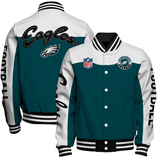 Philadelphia Eagles National Football League 2026 Face Any Weather Unisex Varsity Jacket
