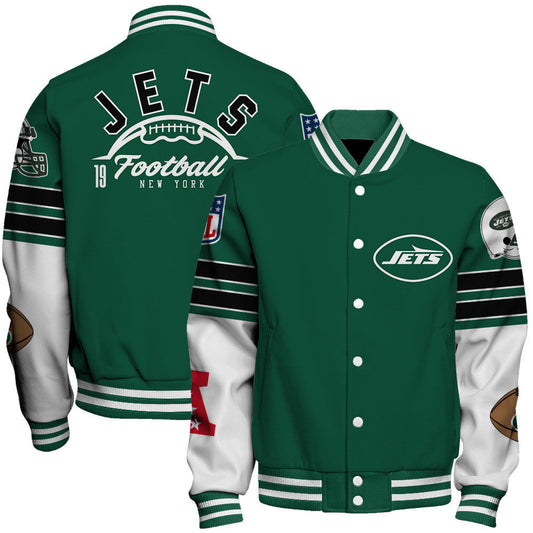 New York Jets National Football League 2026 Feel The Power Unisex Varsity Jacket