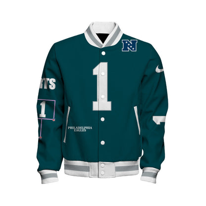 Jalen Hurts #1 Philadelphia Eagles National Football League 2026 Unique Design Unisex Varsity Jacket