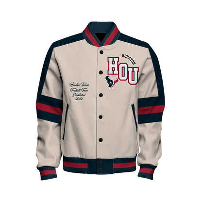 Houston Texans | Football Team 2026 Feel The Power Unisex Varsity Jacket