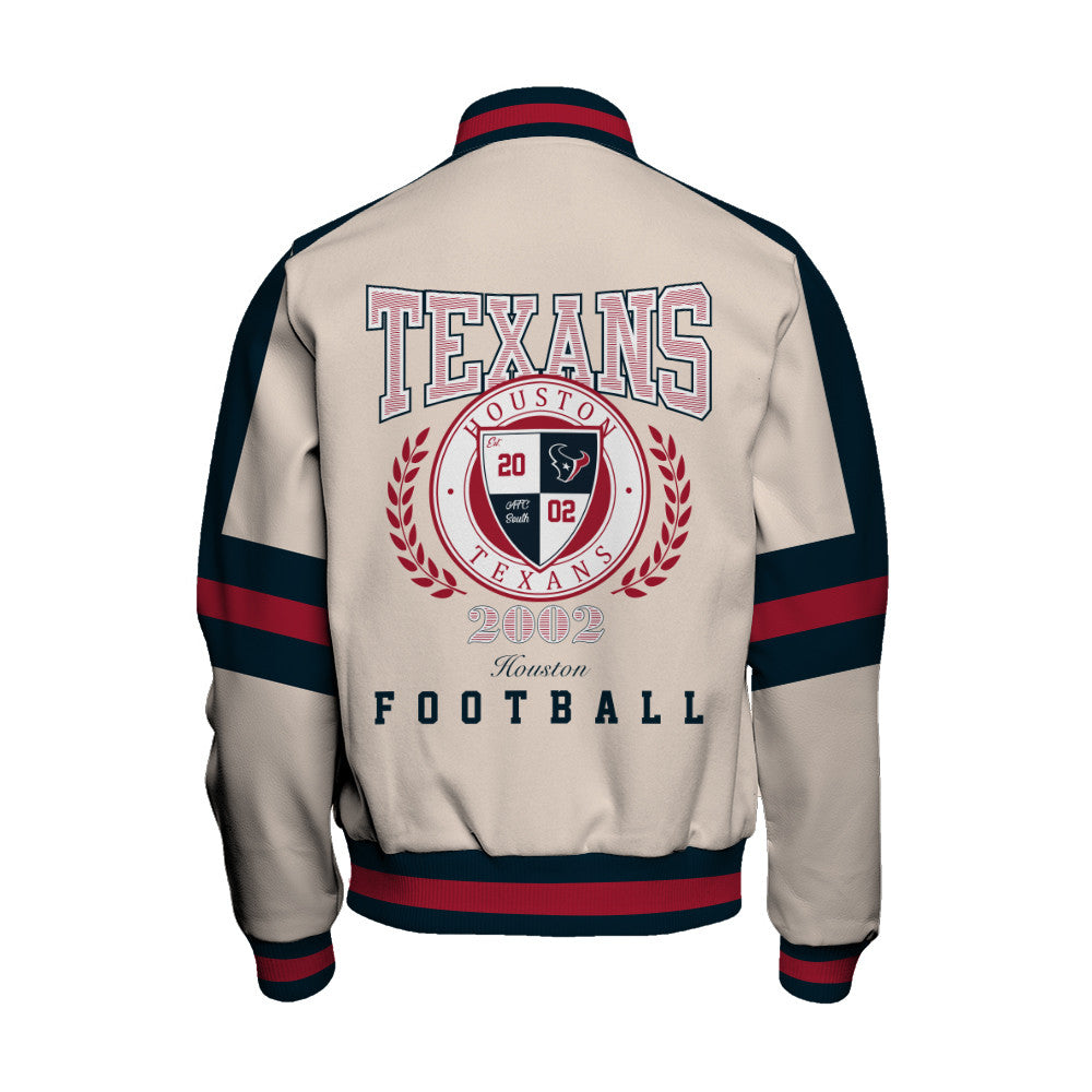 Houston Texans | Football Team 2026 Feel The Power Unisex Varsity Jacket
