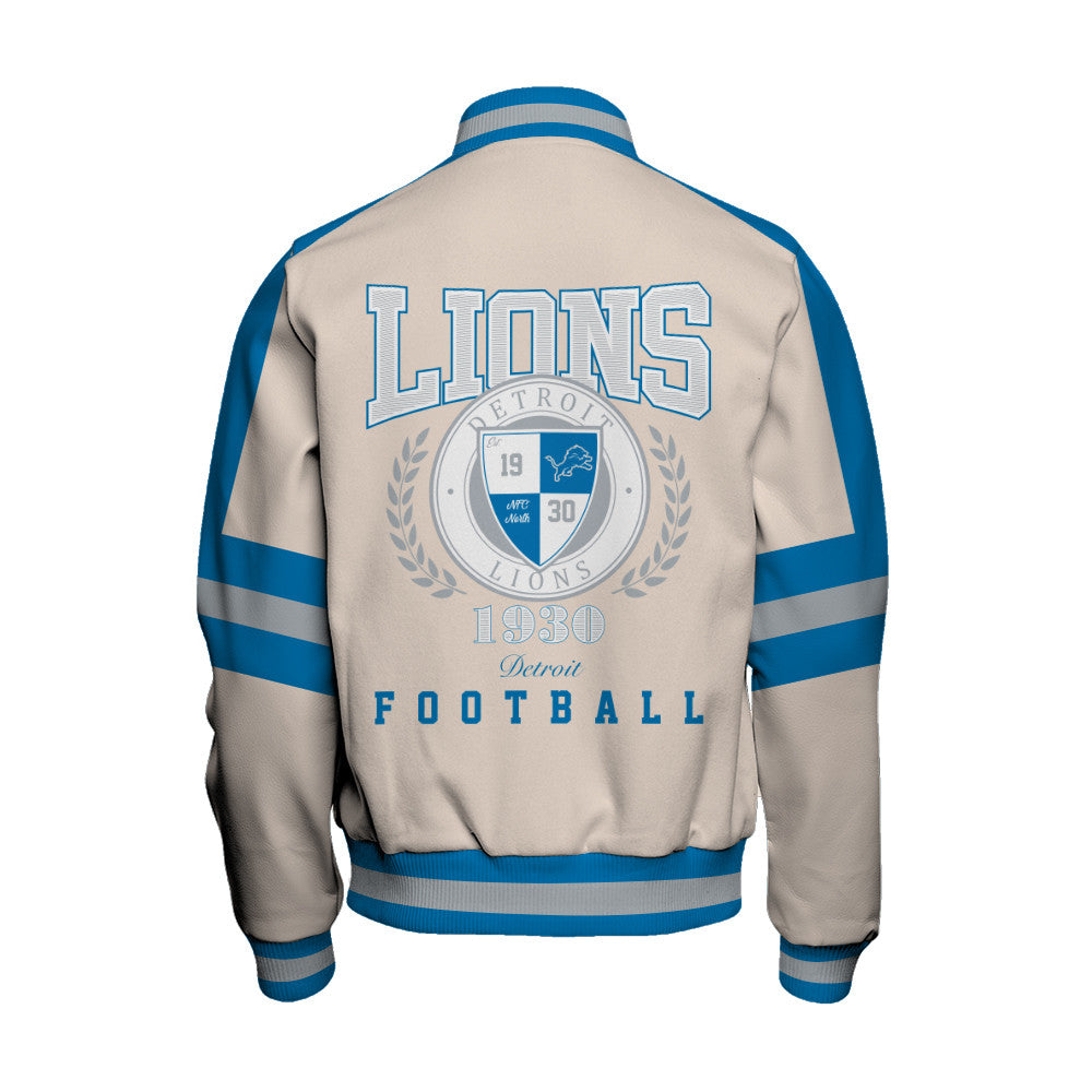 Detroit Lions | Football Team 2026 Feel The Power Unisex Varsity Jacket