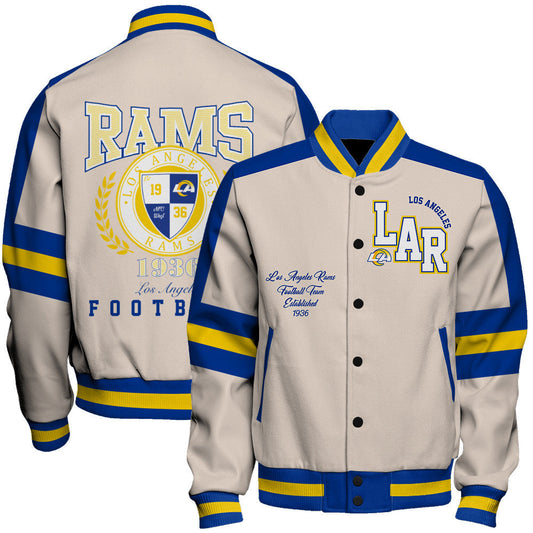 Los Angeles Rams | Football Team 2026 Feel The Power Unisex Varsity Jacket