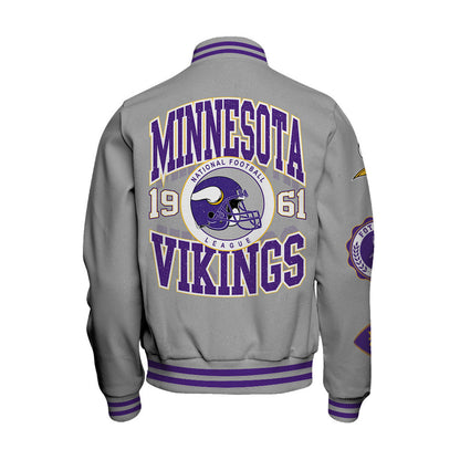 Minnesota Vikings 2026 Feel The Power Unisex Varsity Jacket