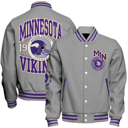 Minnesota Vikings Nfl 2026 Feel The Power Unisex Varsity Jacket